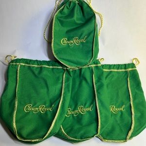 Crown Royal Green Apple drawstring bags